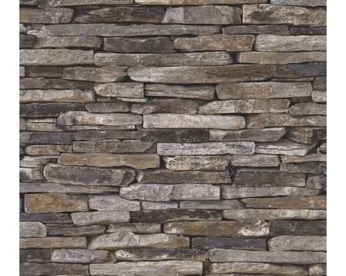 Mauerwerk-Tapete mit Steinmuster