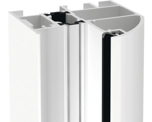 Querschnitt eines Kunststofffensterrahmens