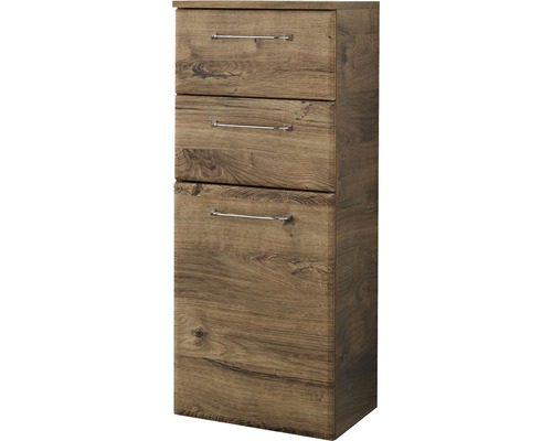 Hochschrank mit drei Schubladen im Holzdekor