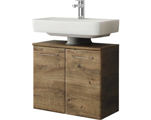 Meuble sous-vasque avec lavabo et robinetterie