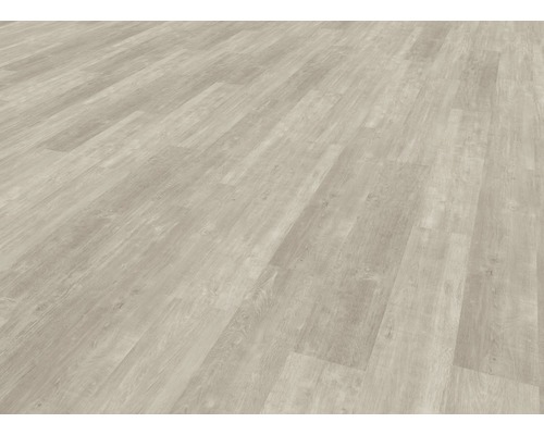 Bodenbelag aus hellem Laminat mit Holzoptik