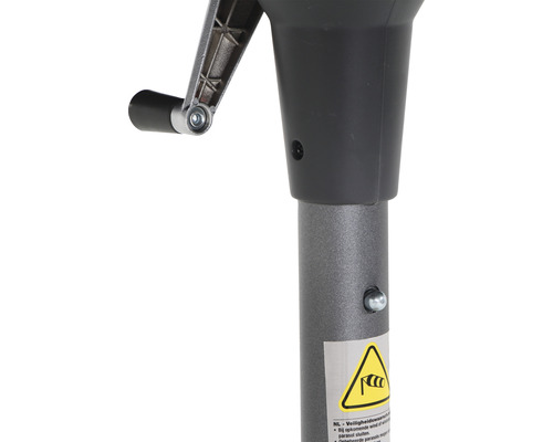 Detailansicht einer Kurbelmechanismus eines Sonnenschirms