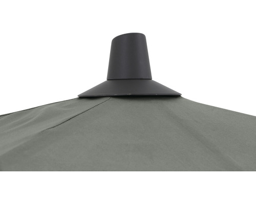 Detailansicht einer Gartenpavillon-Bespannung mit Dachhutze