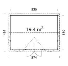 Plan d''un abri de jardin avec dimensions