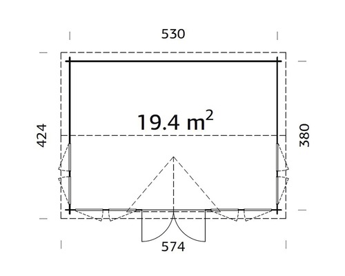 Plan d''un abri de jardin avec dimensions