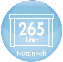 Symbol Nutzinhalt 265 Liter