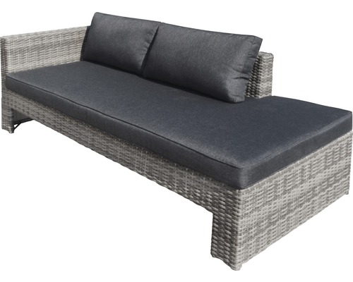 Gartenlounge mit Rattanoptik und Polster