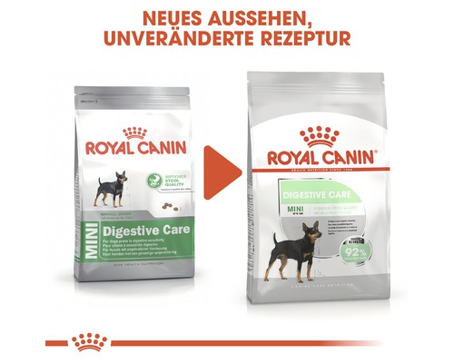 Royal Canin Mini Digestive Care Hundefutter, neues Aussehen, unveränderte Rezeptur