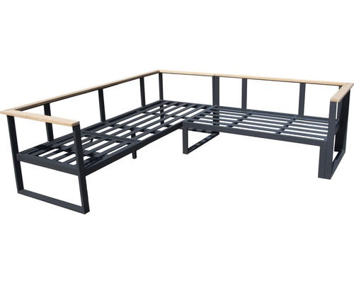 Ecksofa Gestell aus Metall und Holz