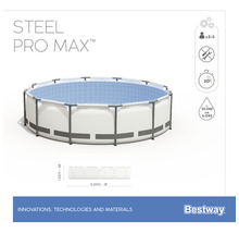 Piscine Bestway Steel Pro Max avec couverture
