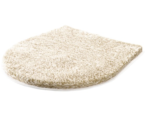 Tapis de toilette beige en matériau souple