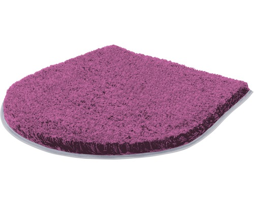 Lila Duschvorleger mit Halbkreisform