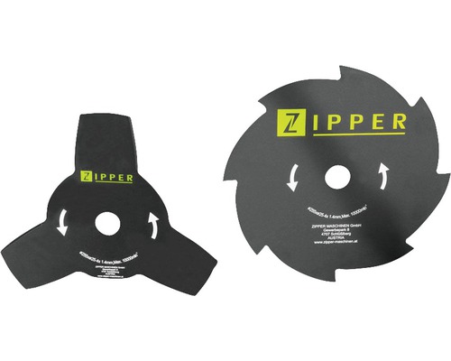 Deux lames de coupe-bordures de Zipper Maschinen