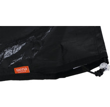 Housse de protection noire pour meubles de jardin avec cordon de serrage et logo Siena Garden