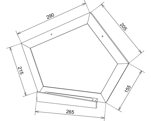Dessin technique d''un receveur de douche avec dimensions.
