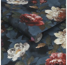 Tapetenrolle mit Blumenmuster für die Wandgestaltung