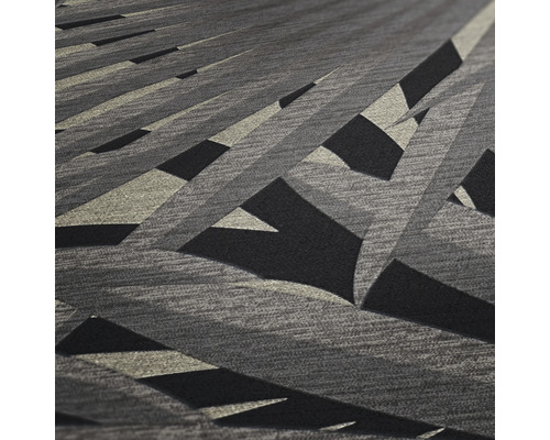 Nahaufnahme einer grauen Tapete mit abstraktem Muster