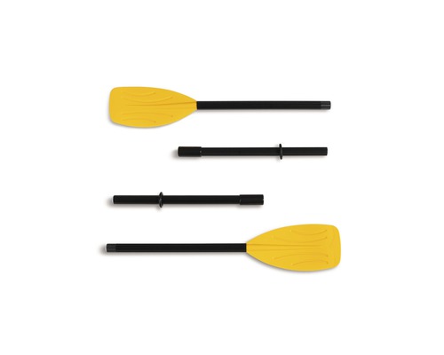 Pagaie démontable avec pale jaune et manche noir