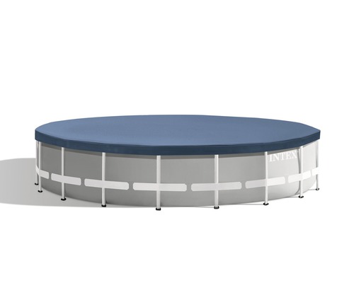 Piscine hors sol ronde avec couverture de piscine