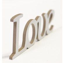 Dekorationselement Schriftzug Love aus Holz