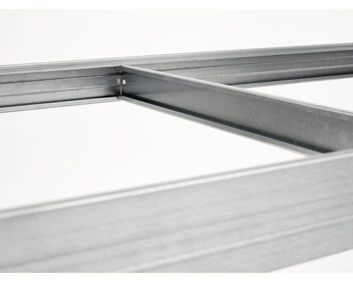 Vue détaillée des profilés métalliques pour la construction sèche