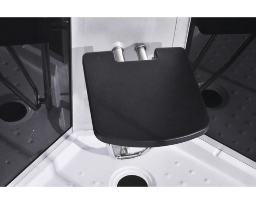 Duschkabine mit integriertem Duschsitz zur Montage an der Wand