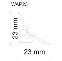 Wandabschlussleiste Oldstone WAP 23 Länge: 635 mm-thumb-2