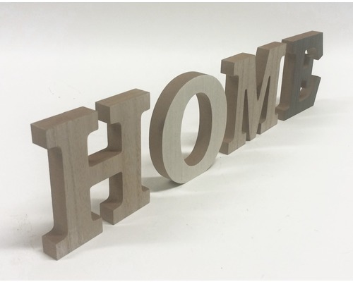 Lettres décoratives en bois formant le mot maison