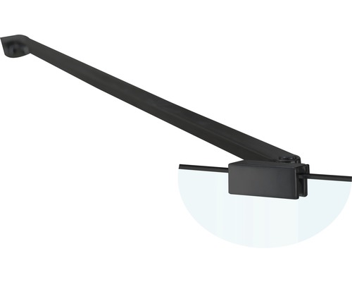 Barre de stabilisation de rééquilibrage basano Modena black 100 cm mat noir Barre de stabilisation pour paroi de douche