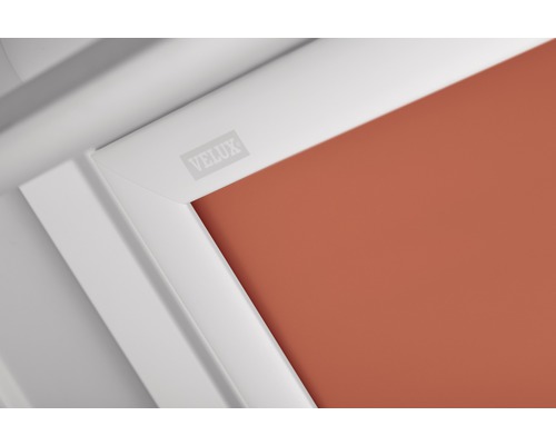Vue détaillée d''une fenêtre de toit avec le logo Velux