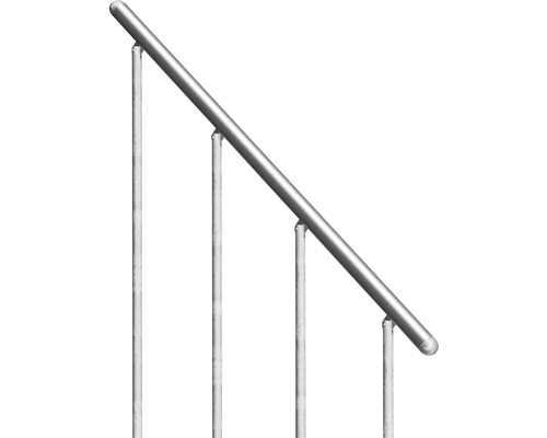 Rampe d''escalier en métal avec trois poteaux