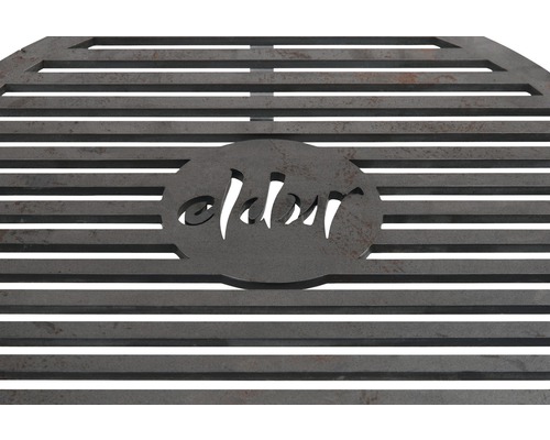Grille de barbecue Eldur en métal avec lettrage Eldur