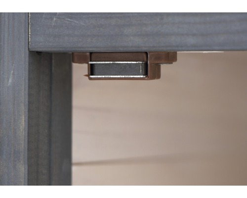 Fermeture magnétique sur un meuble