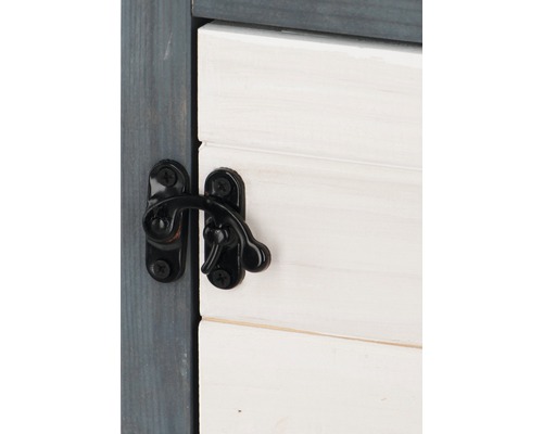 Gros plan d''une armoire en bois avec une fermeture