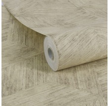 Vliestapete 113242 Holz Geometrisch beige