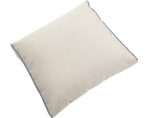 Quadratisches Kissen mit farbiger Kordel