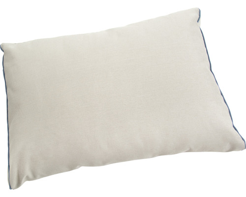 Kissen mit farblich abgesetzter Paspel