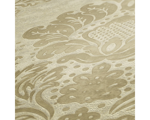 Gros plan d''un papier peint texturé à motif floral