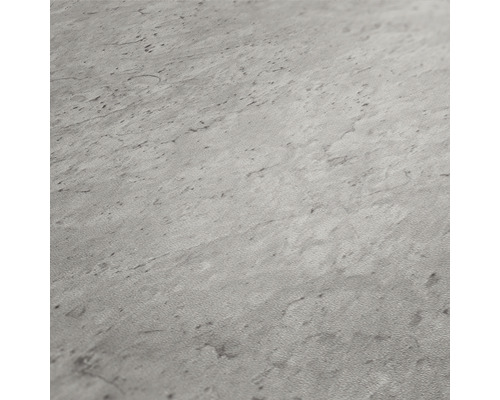 Nahaufnahme einer grauen Vinylbodenoberfläche mit Steindekor