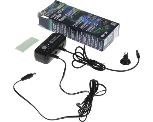 JBL ProTemp Cool Control Thermostat mit Zubehör und Verpackung