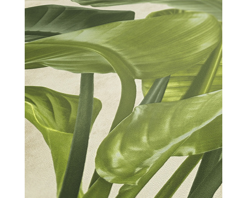 Nahaufnahme einer Tapete mit Pflanzenmotiv