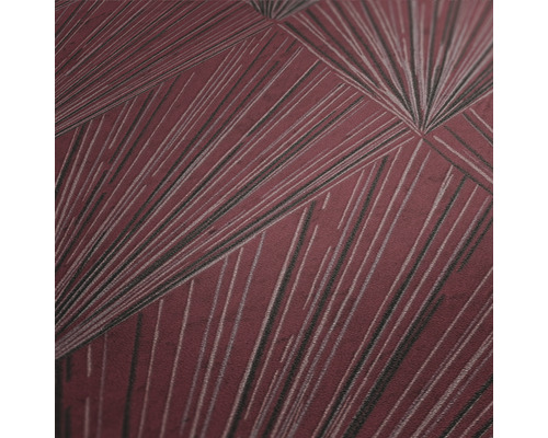 Papier peint avec motif géométrique rayonnant