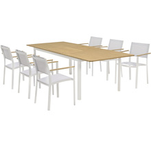 Table de jardin avec six chaises pour l''extérieur