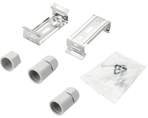 Matériel de fixation pour installations électriques, incluant supports, presse-étoupes et vis