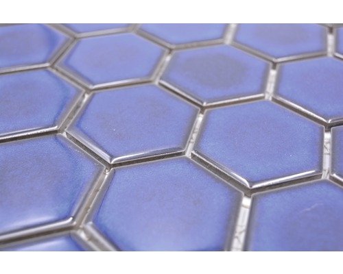 Gros plan de carreaux hexagonaux