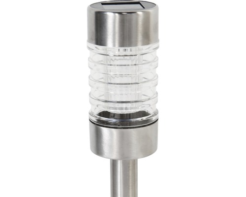 Lampe solaire en acier inoxydable et verre pour l''extérieur