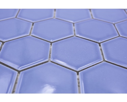 Gros plan de carreaux de céramique hexagonaux