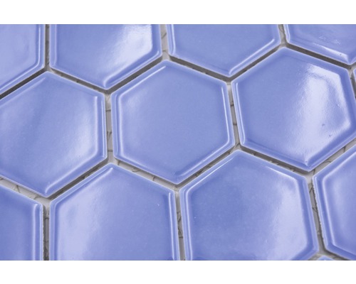 Gros plan de carreaux hexagonaux