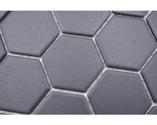 Nahaufnahme von hexagonalen Fliesen