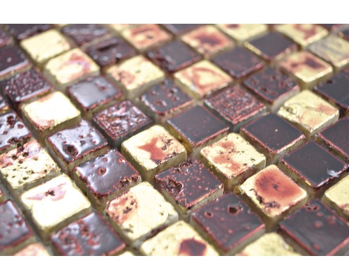 Gros plan de carreaux de mosaïque carrés